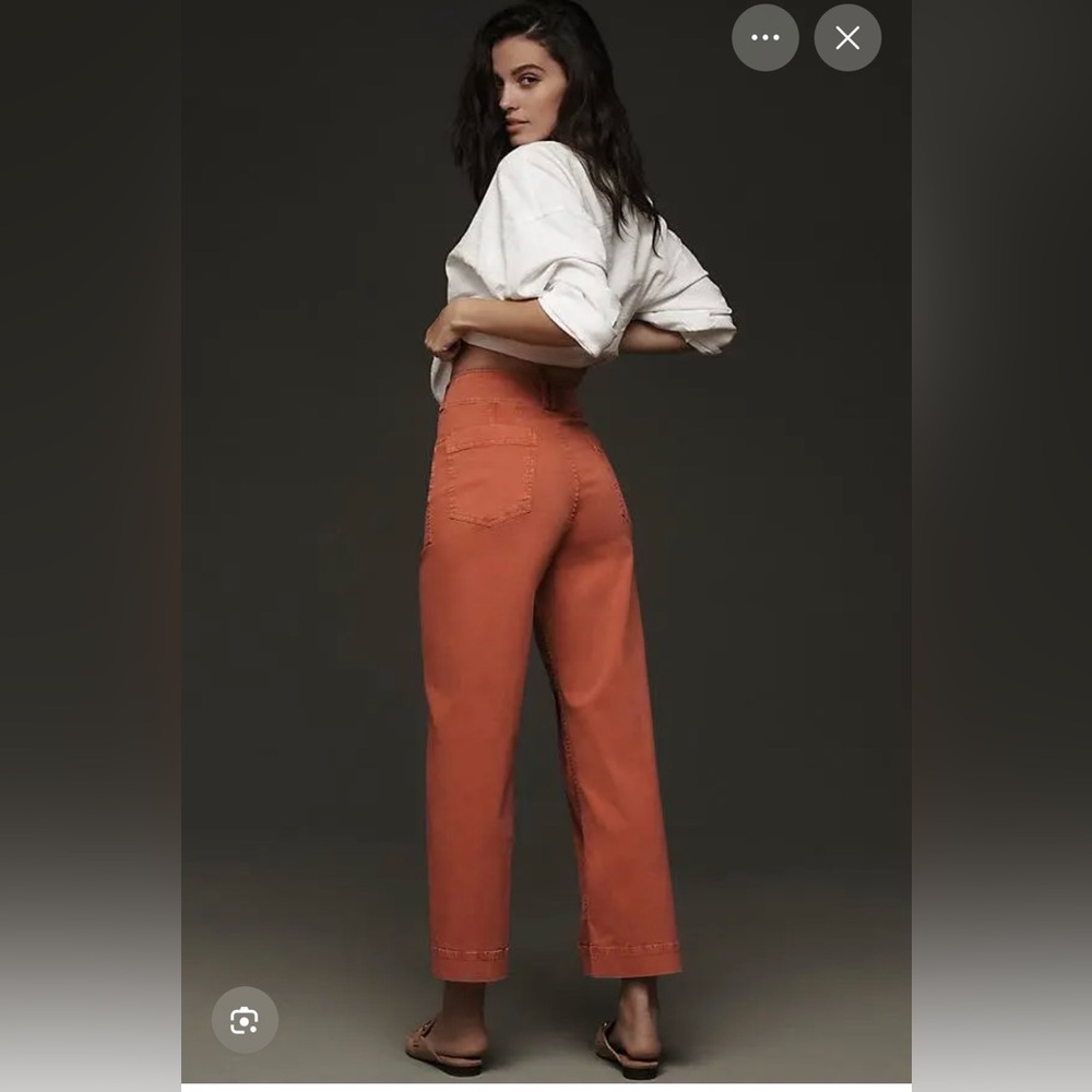 Pilcro wide leg pant in stretch cotton size 28